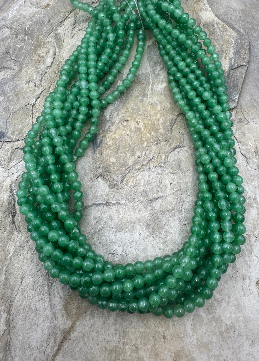 Natural Green Aventurine Gemstone Grade 4mm Round 15 inch