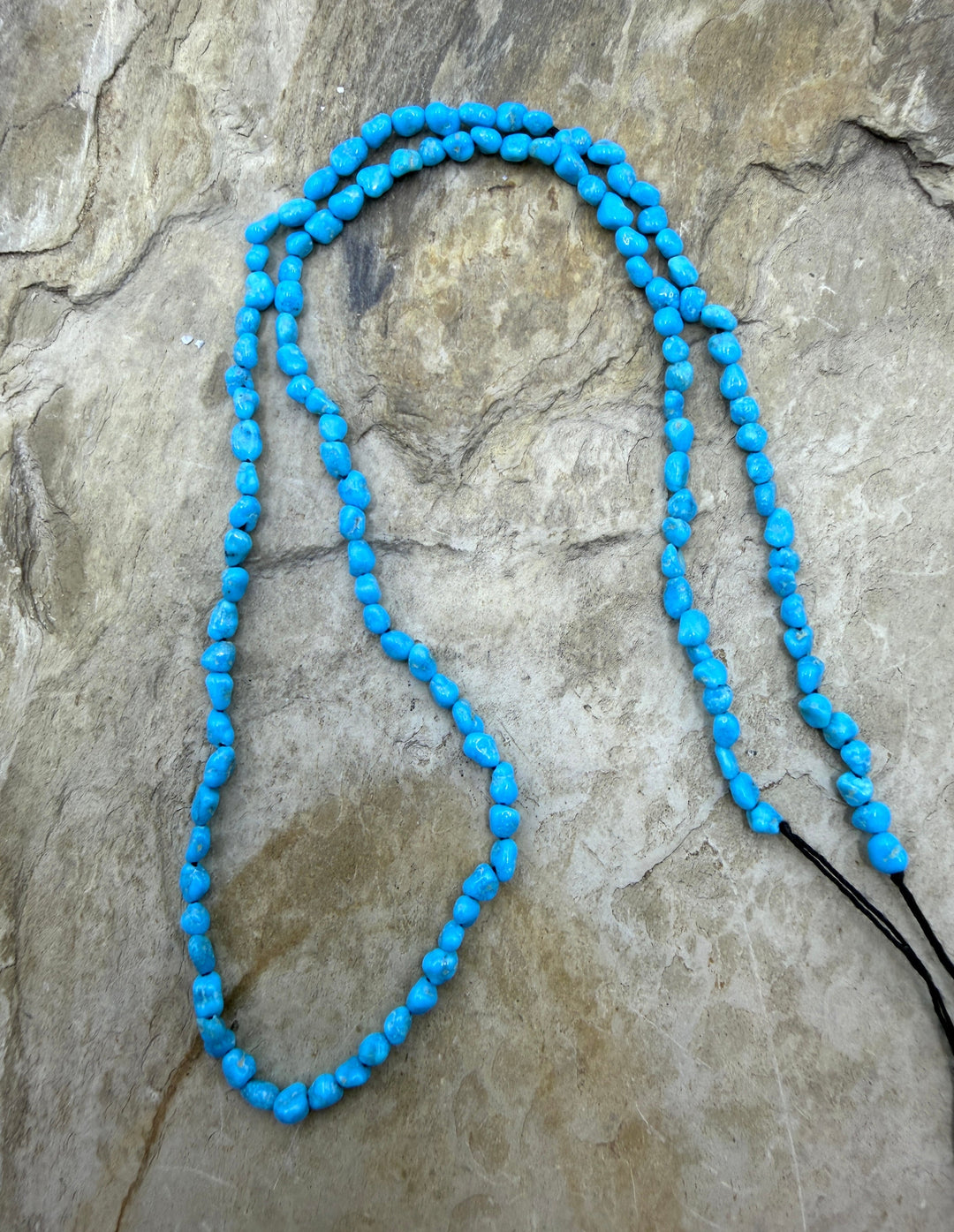 Natural Sleeping Beauty Turquoise (AZ) 3-4mm Nugget Beads