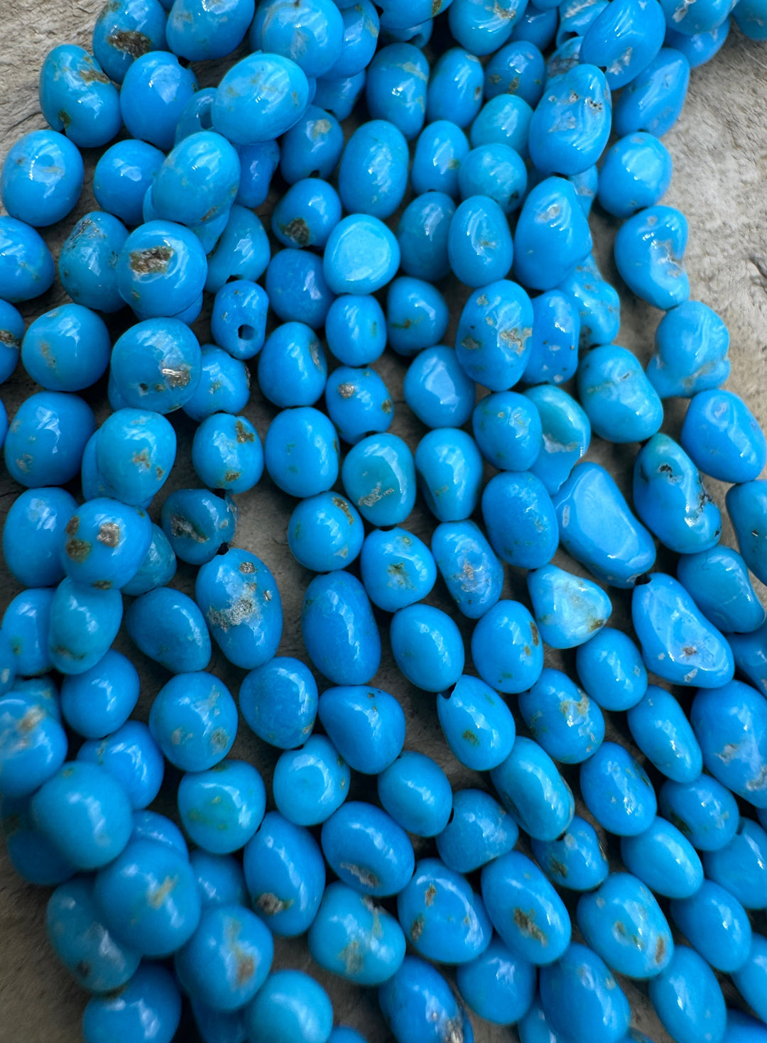 Natural Sleeping Beauty Turquoise (AZ) 3-4mm Rounded Nugget