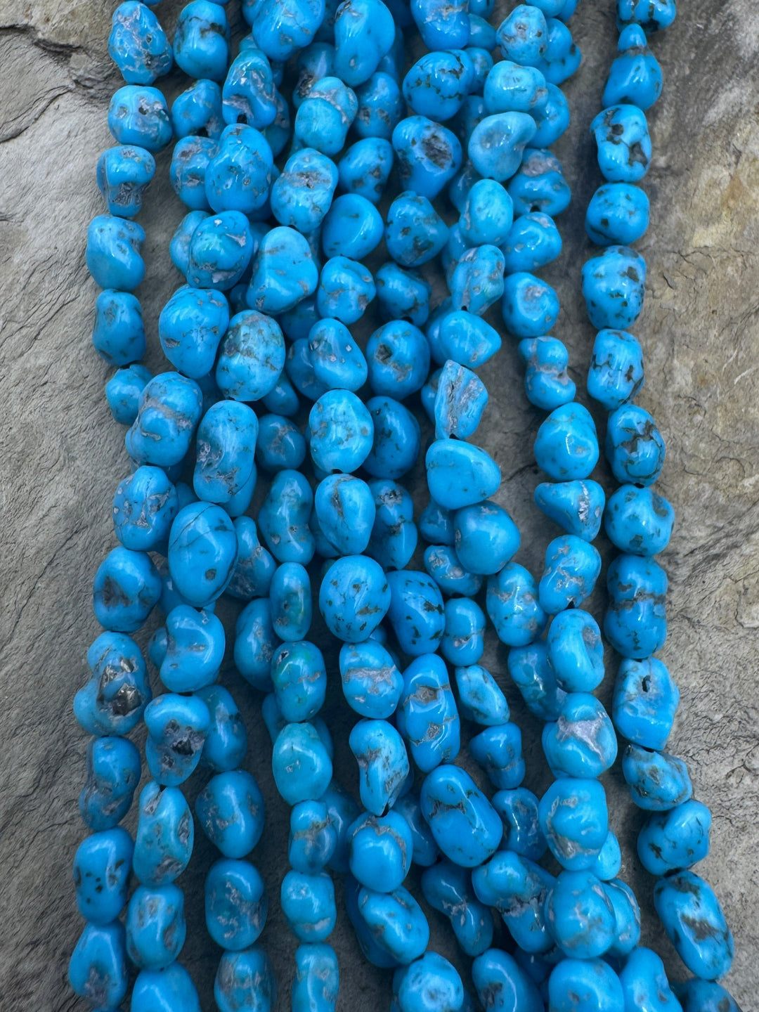 Natural Sleeping Beauty Turquoise (AZ) 4x5mm INugget Beads