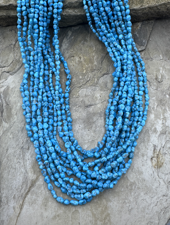 Natural Sleeping Beauty Turquoise (AZ) 4x5mm INugget Beads