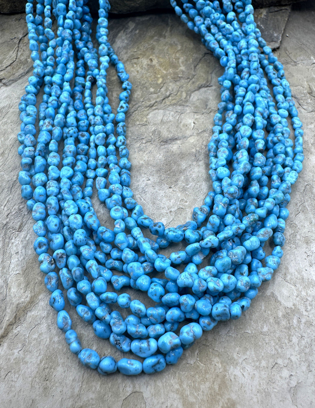 Natural Sleeping Beauty Turquoise (AZ) 4x5mm INugget Beads