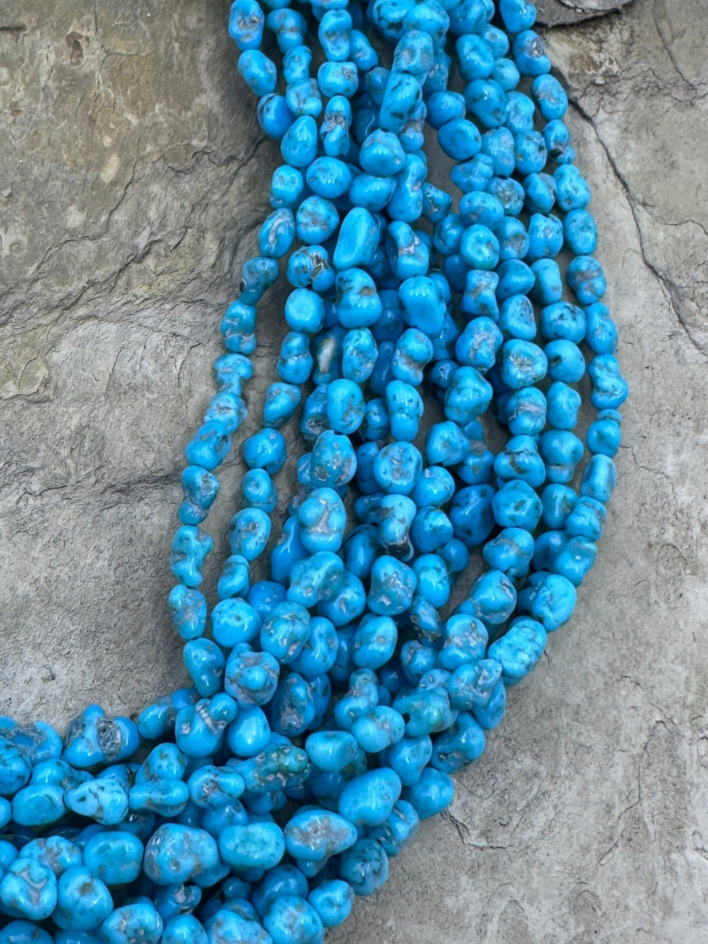 Natural Sleeping Beauty Turquoise (AZ) 4x5mm INugget Beads