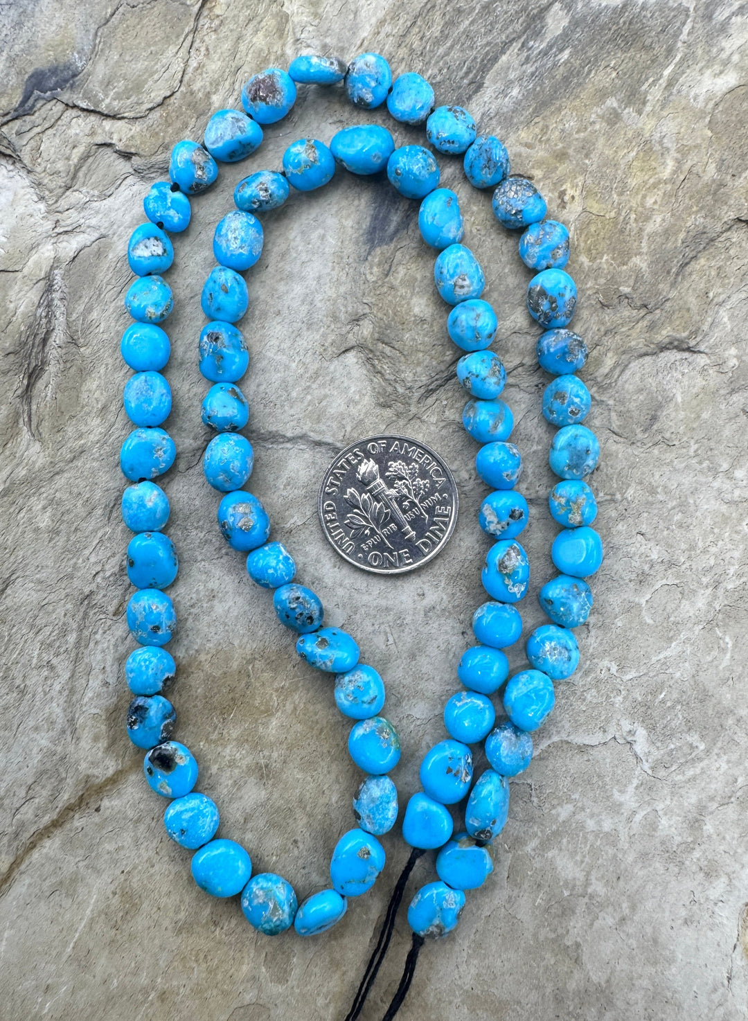 Natural Sleeping Beauty Turquoise (AZ) 5-7mm Rounded Nuget