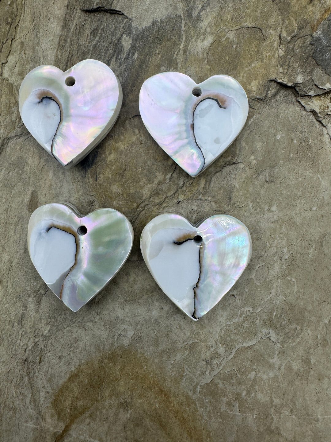 Nautilus Shell Heart Focal Pendant Beads 30mm - Nautilus