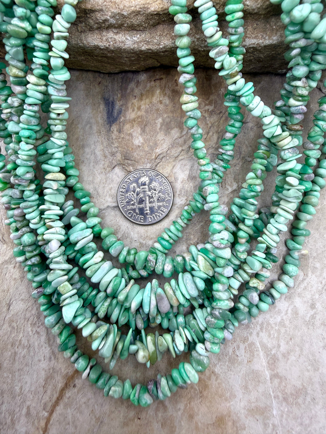 Nevada Variscite 4-6mm Nugget/Chip Beads 16 Inch Strand