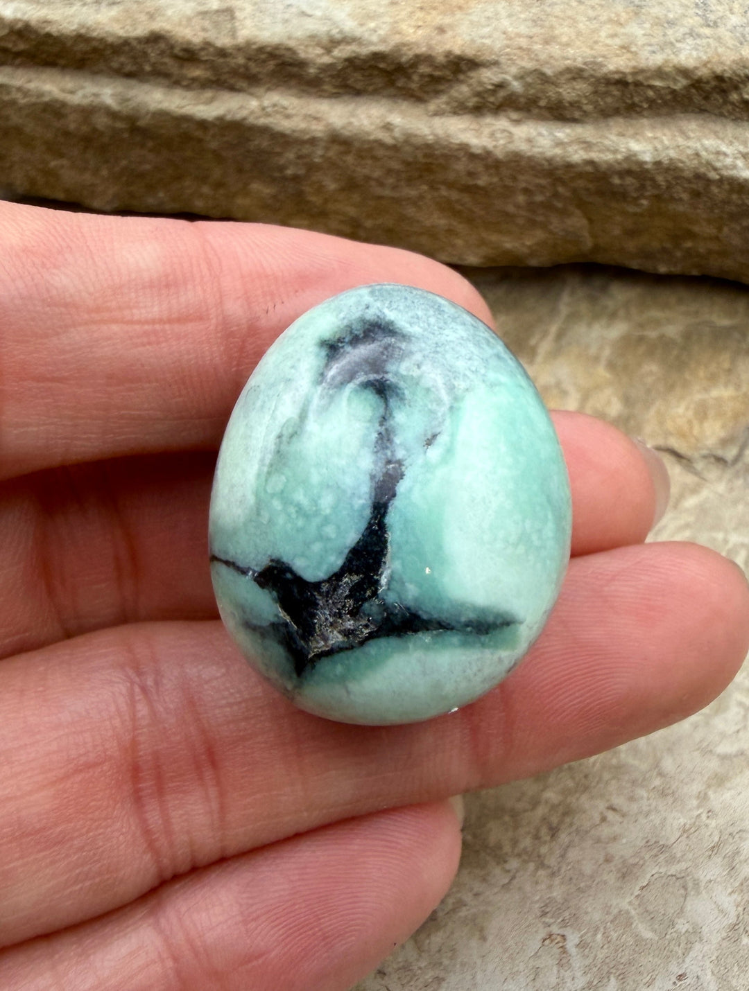Nevada Variscite BIG Focal Pendant Bead Top Drilled