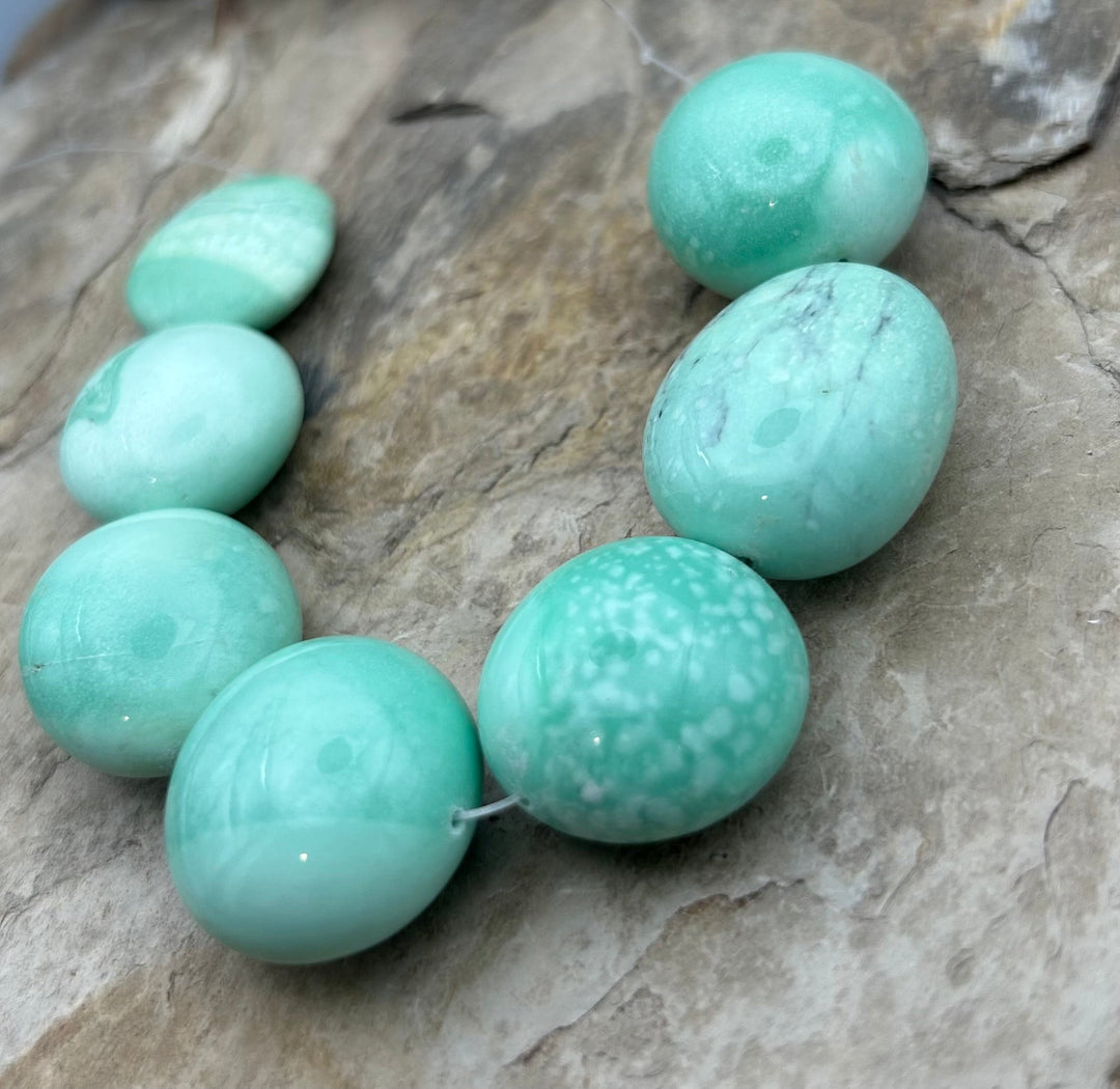 Nevada Variscite BIG Smooth Rounded Nugget Beads 21-30mm 7