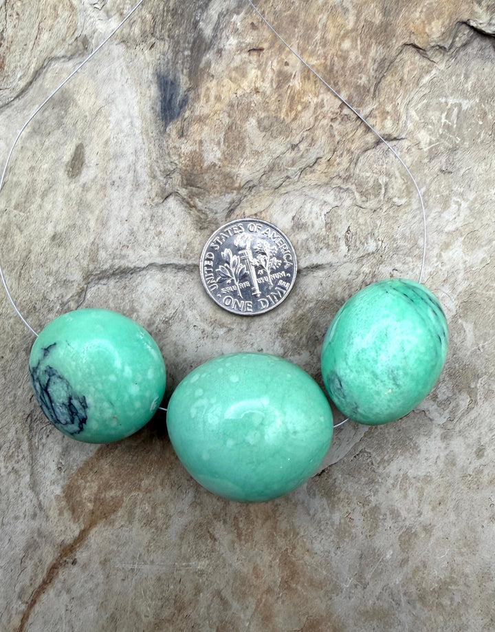Nevada Variscite BIG Smooth Rounded Nuggets 26-28mm Focal