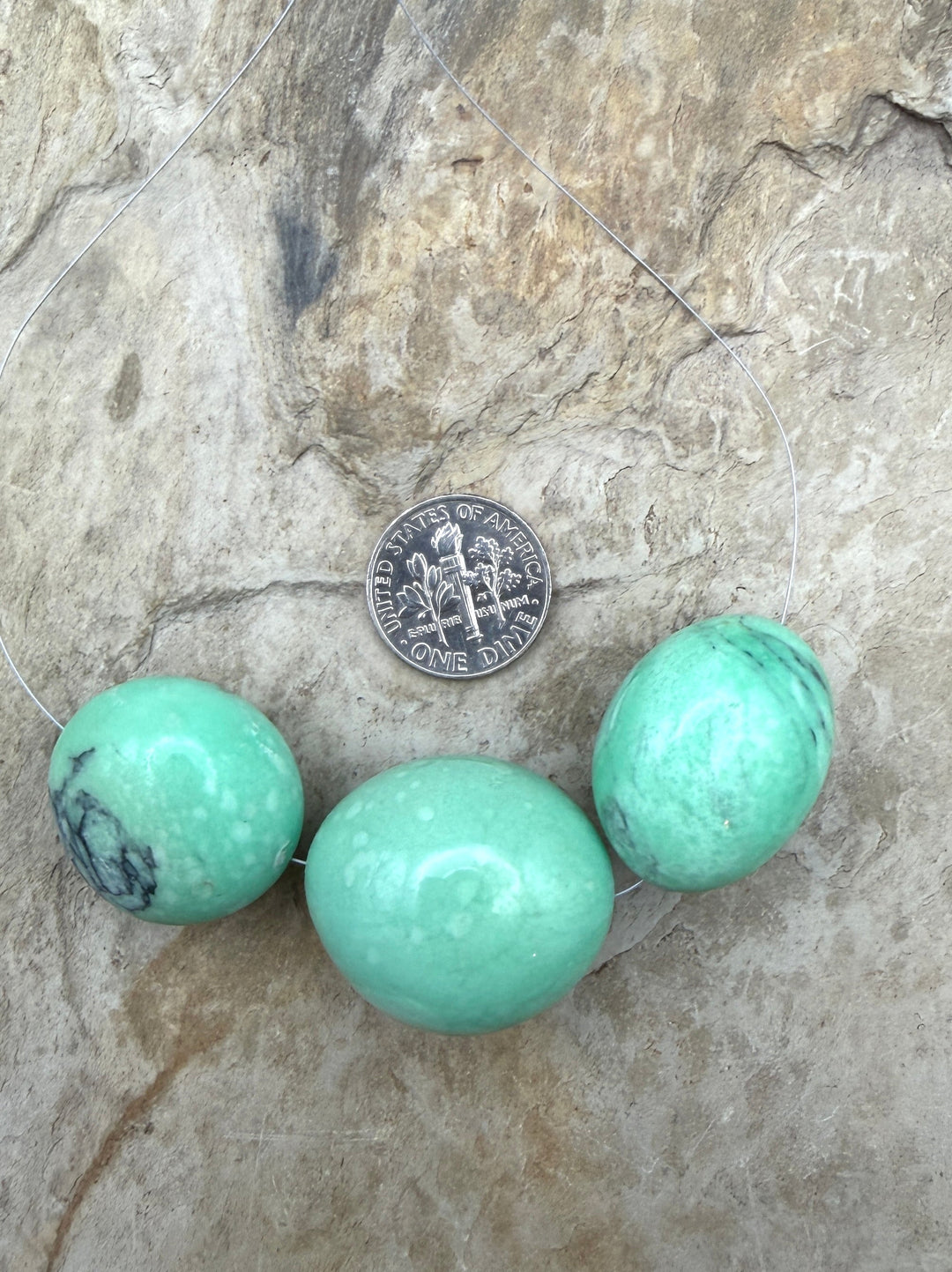Nevada Variscite BIG Smooth Rounded Nuggets 26-28mm Focal