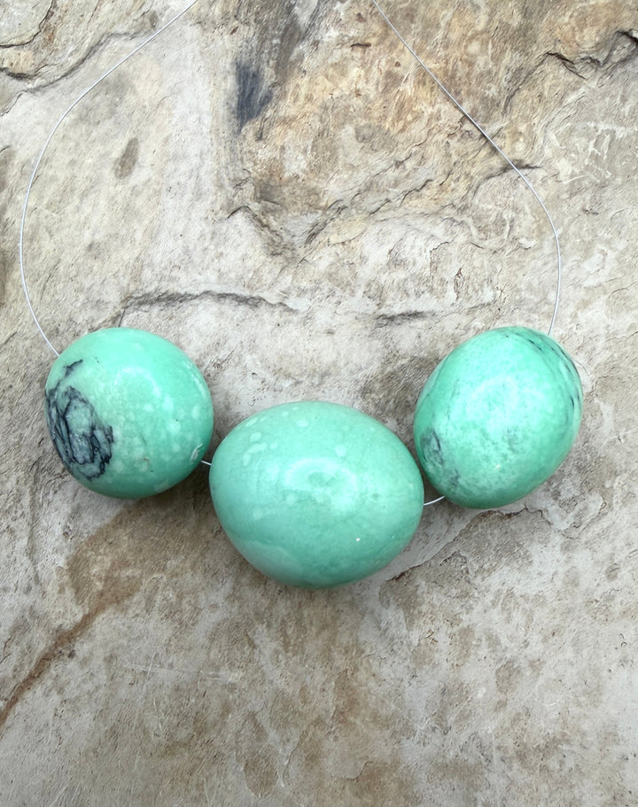 Nevada Variscite BIG Smooth Rounded Nuggets 26-28mm Focal