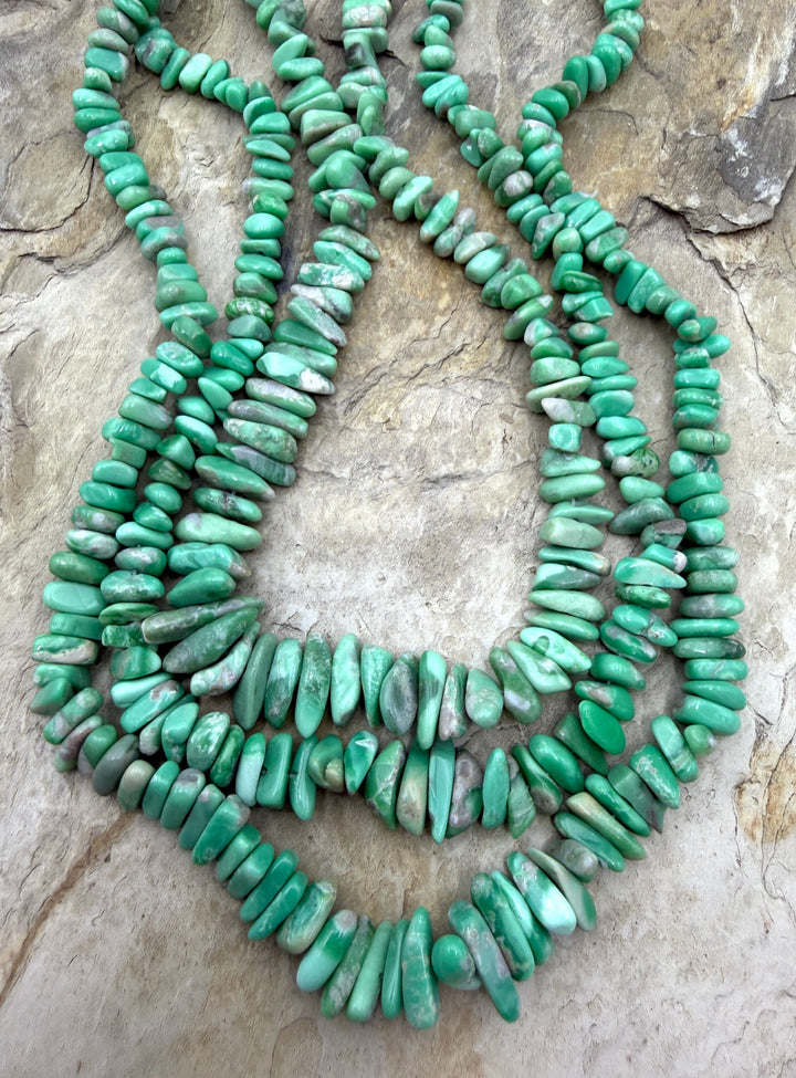 Nevada Variscite Graduated 4-7mm Chip Bead Strand 16 Inch