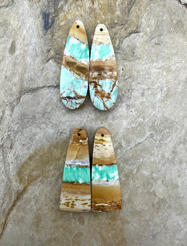 Nevada Variscite Matching Bead Slab Pair (Select One Pair)