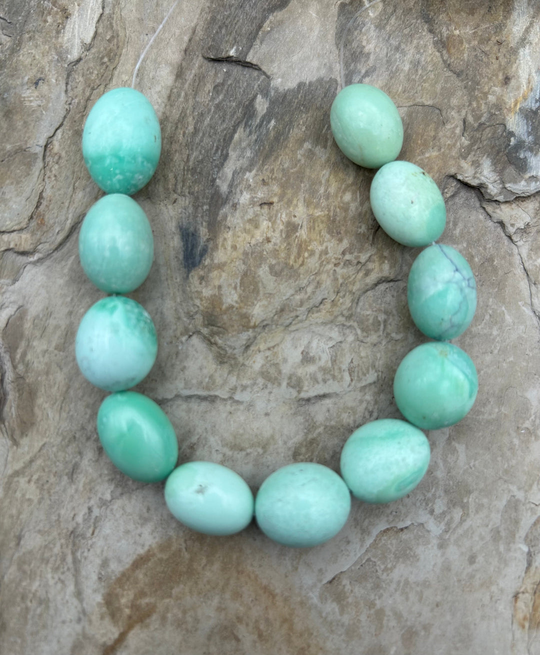 Nevada Variscite Smooth Rounded Nugget Beads 12-15mm 11