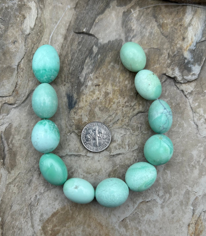 Nevada Variscite Smooth Rounded Nugget Beads 12-15mm 11