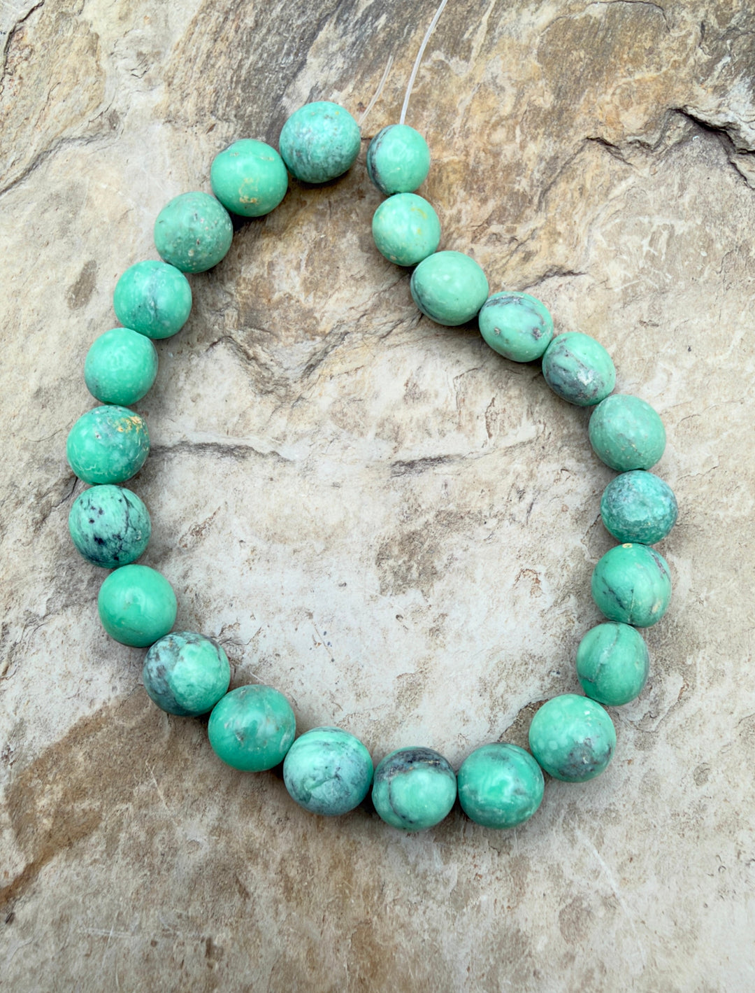 Nevada Variscite Smooth Rounded Nugget Beads8-9mm 8 inch