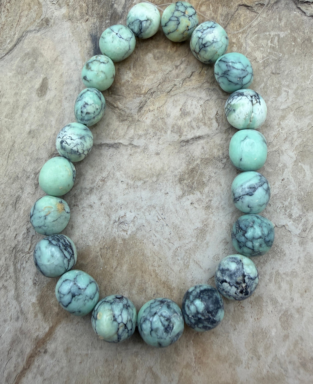 Nevada Variscite (Spiderweb) Smooth Rounded Nuggets 10-11mm