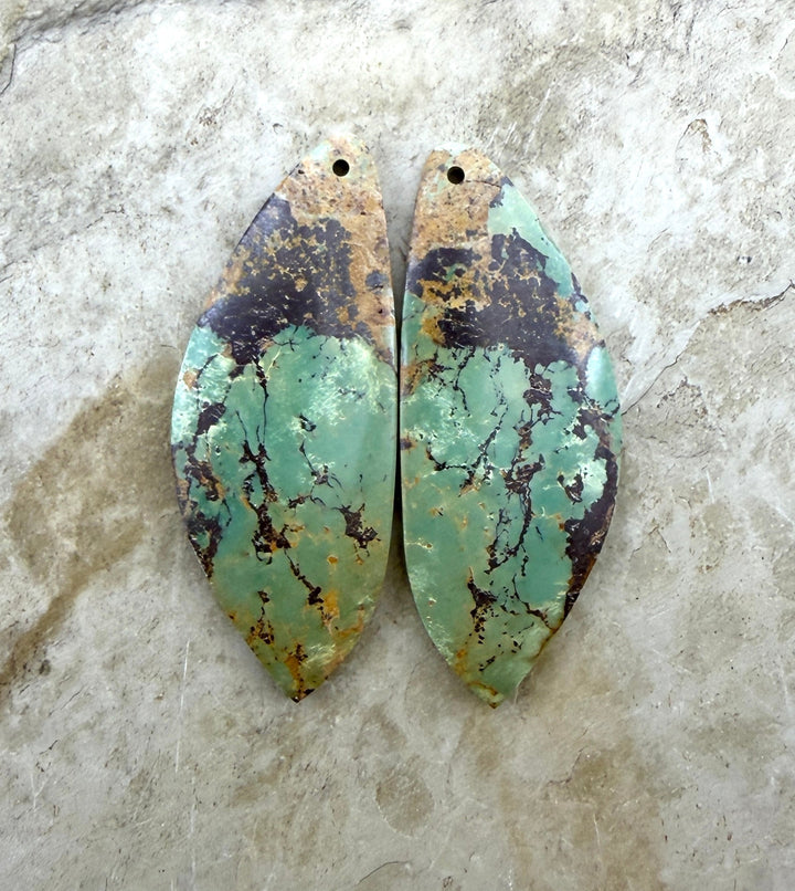 OLD STOCK Kingman Turquoise (Arizona) BIG Matching Earring