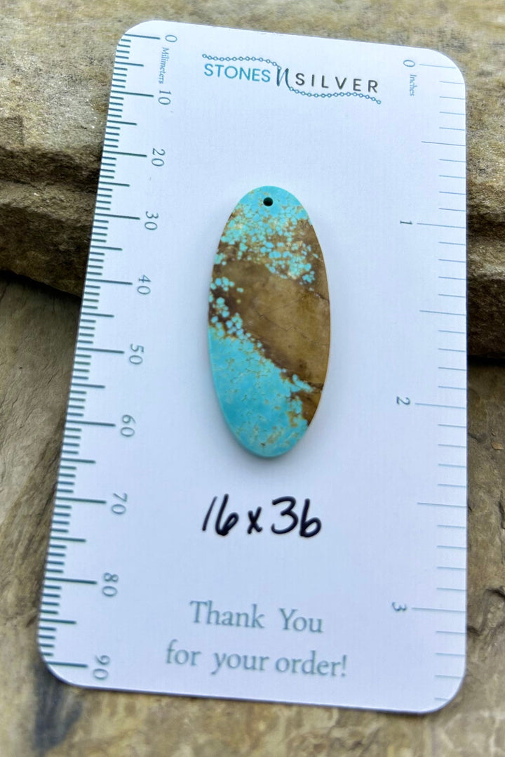 OLD STOCK Kingman Turquoise (Arizona) Focal Pendant Bead
