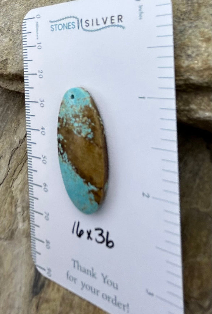 OLD STOCK Kingman Turquoise (Arizona) Focal Pendant Bead