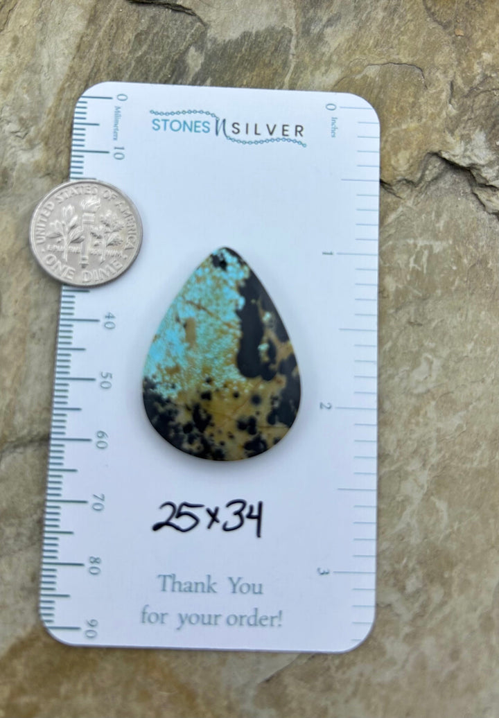 OLD STOCK Kingman Turquoise (Arizona) Focal Pendant Bead