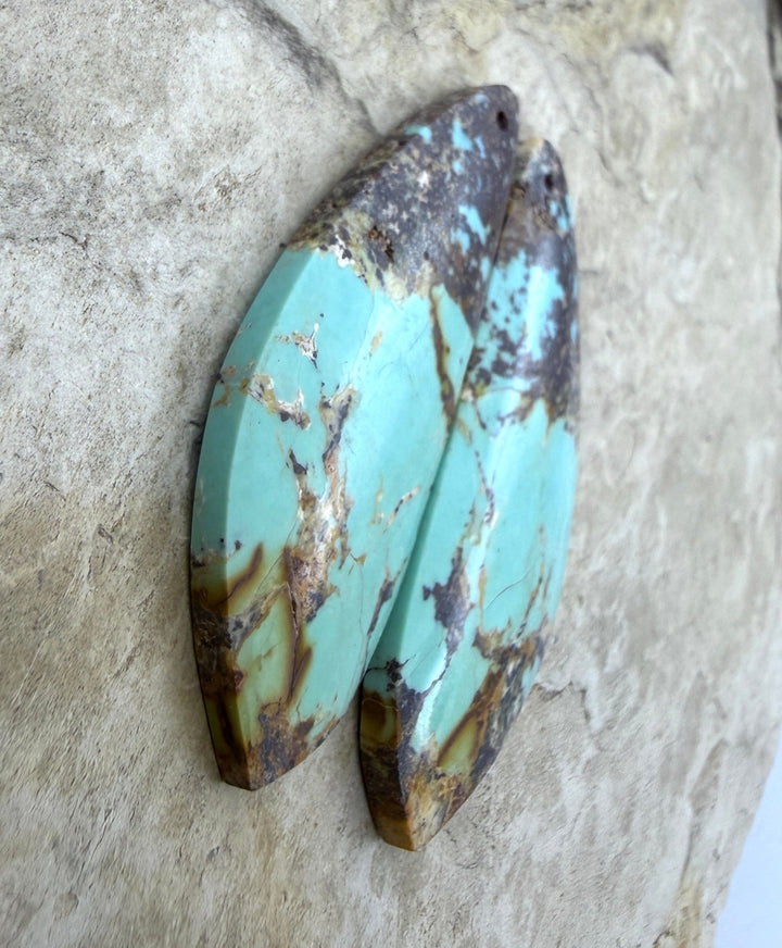 OLD STOCK Kingman Turquoise (Arizona) Matching Earring Slab