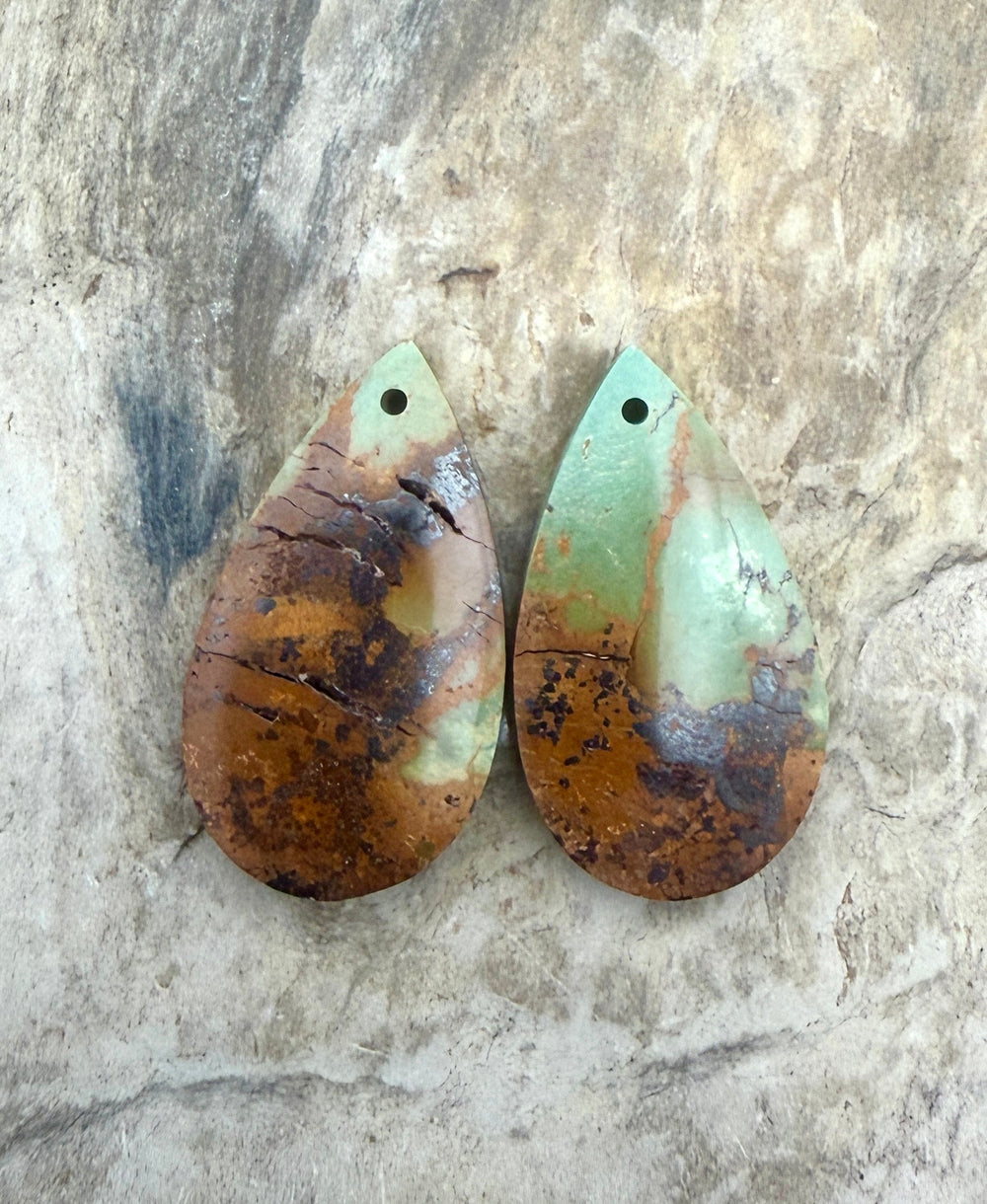 OLD STOCK Kingman Turquoise (Arizona) Matching Earring Slab