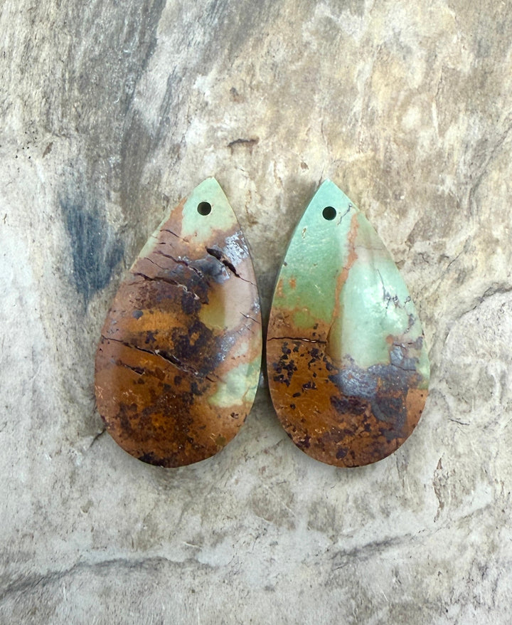 OLD STOCK Kingman Turquoise (Arizona) Matching Earring Slab