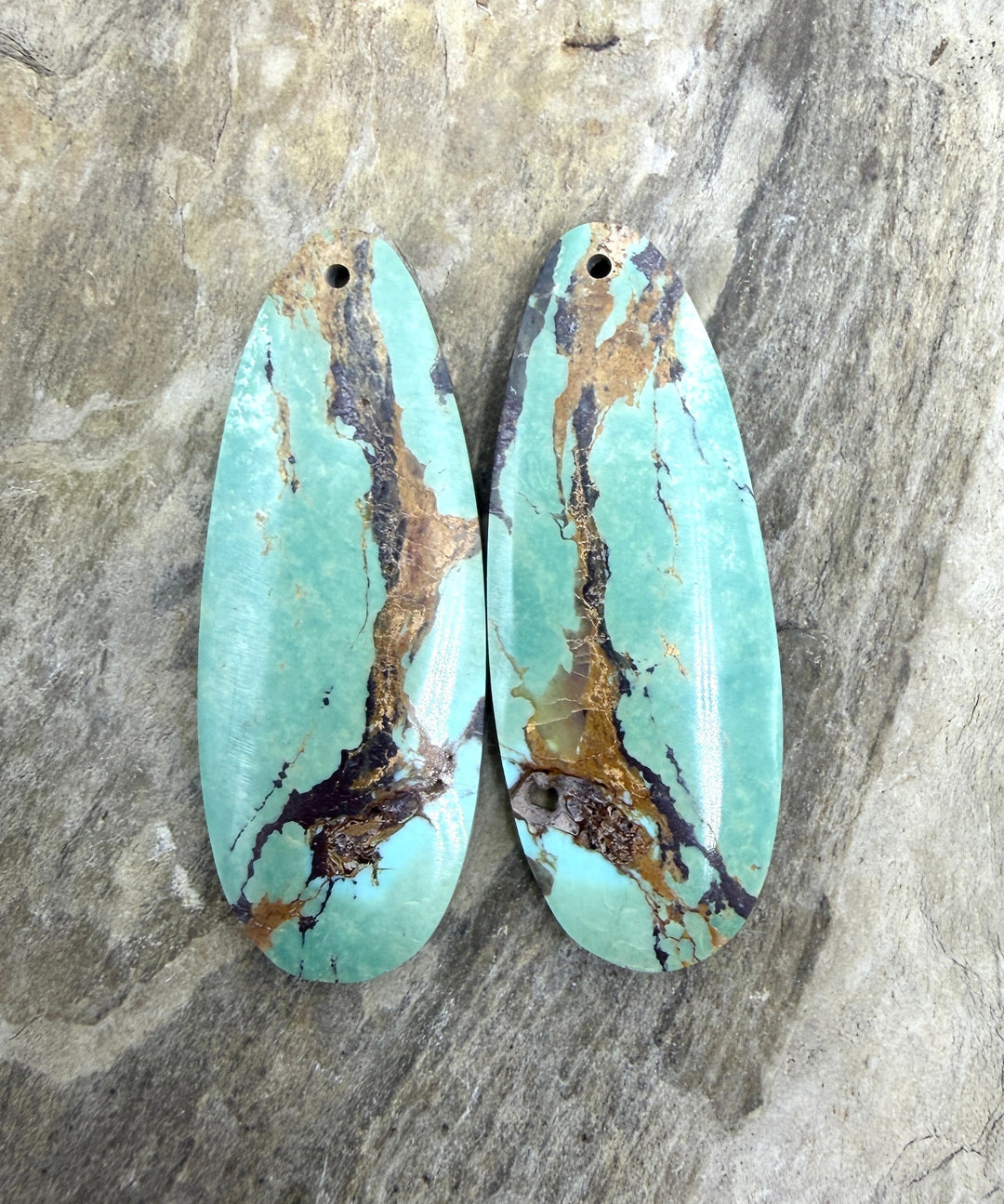 OLD STOCK Kingman Turquoise (Arizona) Matching Earring Slab