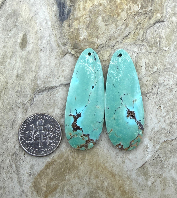 OLD STOCK Kingman Turquoise (Arizona) Matching Earring Slab
