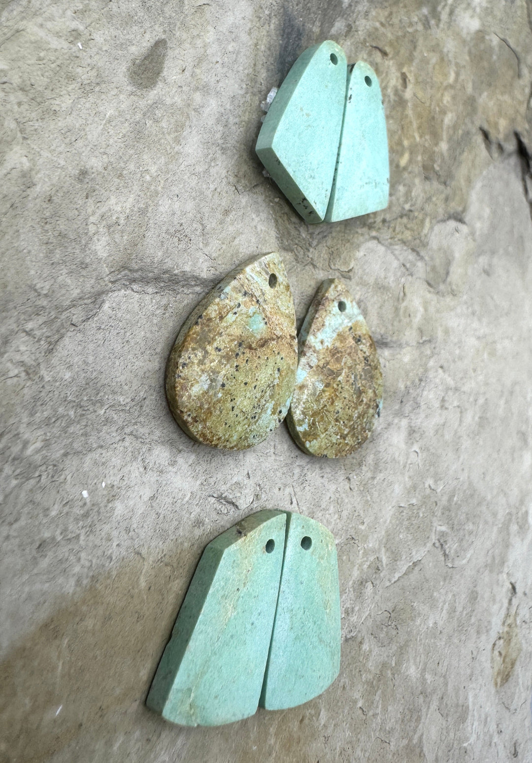 Pilot Mountain Turquoise (Nevada) Small Earring Slab Bead