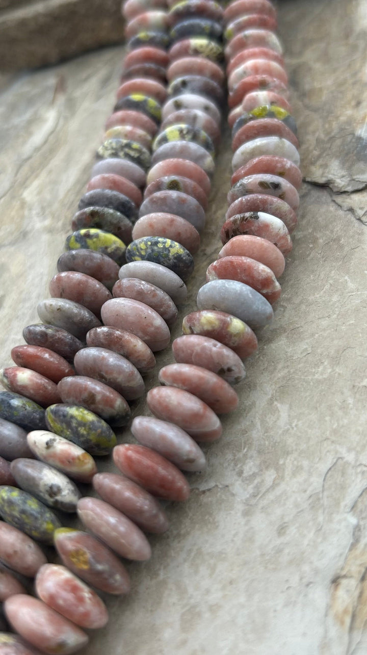 Pink Moonstone 14mm Saucer Beads 16 Inch Strand - Moonstone