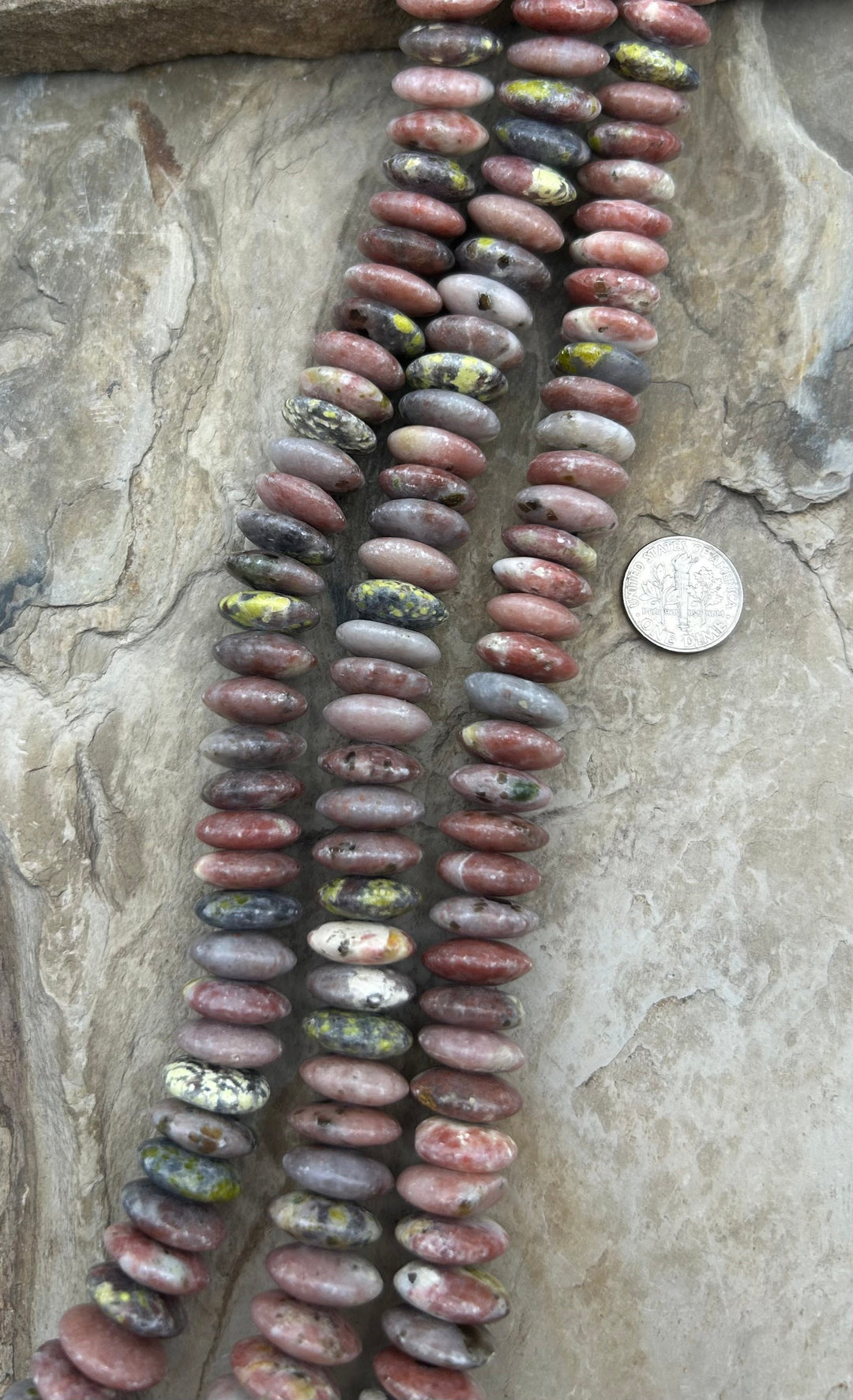 Pink Moonstone 14mm Saucer Beads 16 Inch Strand - Moonstone