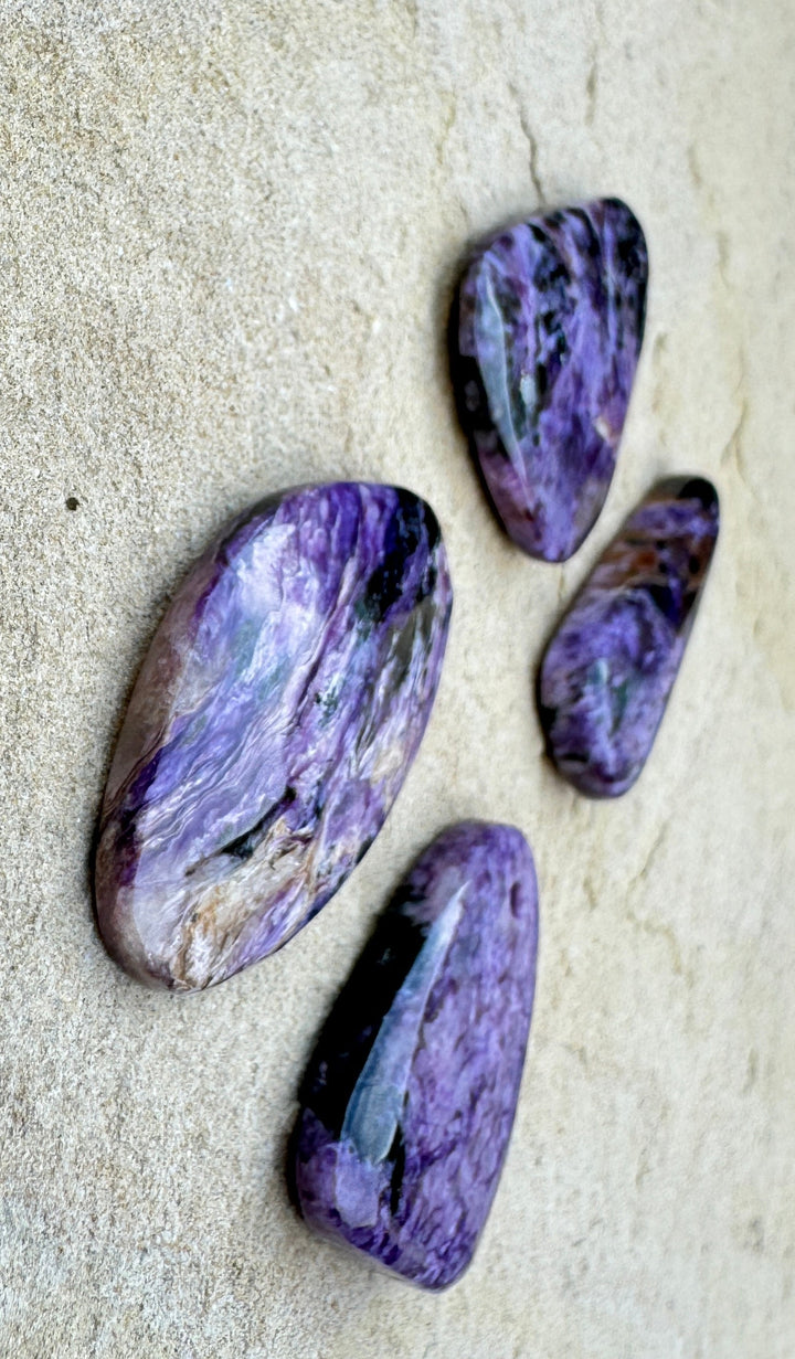 Premium Color Charoite Freeform Focal Pendant Beads Select