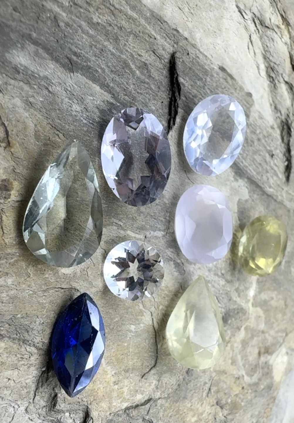 CLOSEOUT LOT of 8 Mixed Faceted Gemstones 41.55 carats