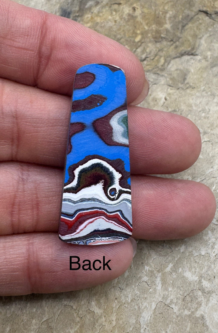 Priemium Fordite/ Detroit Agate Vibrant Cabochon 16x38mm