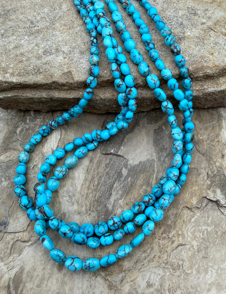 Prince Turquoise (Egypt) Graduated Rounded Nugget Beads