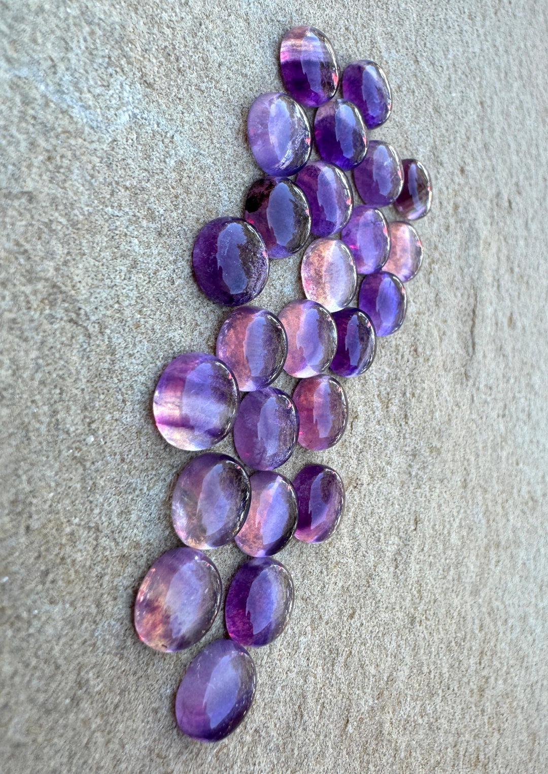 Rainbow Fluorite 10mm Cabochons Package of 5 Cabochon