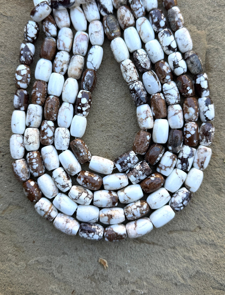RARE AA+ Arizona Wild Horse BIG Barrel Beads 8x14mm ONE 16