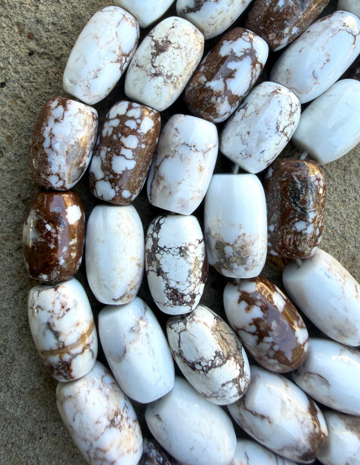 RARE AA+ Arizona Wild Horse BIG Barrel Beads 8x14mm ONE 16