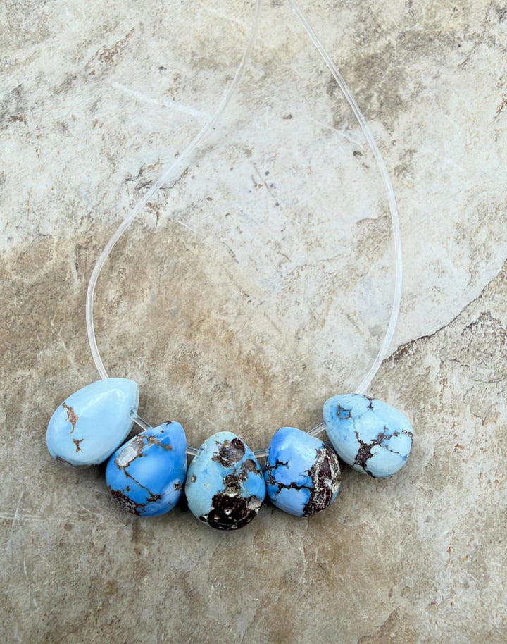 RARE AA+ Golden Hills Turquoise (Kazakhstan) Briolette