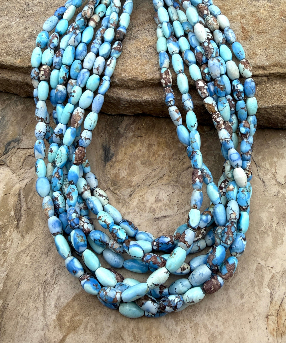 RARE AA+ Golden Hills Turquoise (Kazakhstan) Graduated Rice
