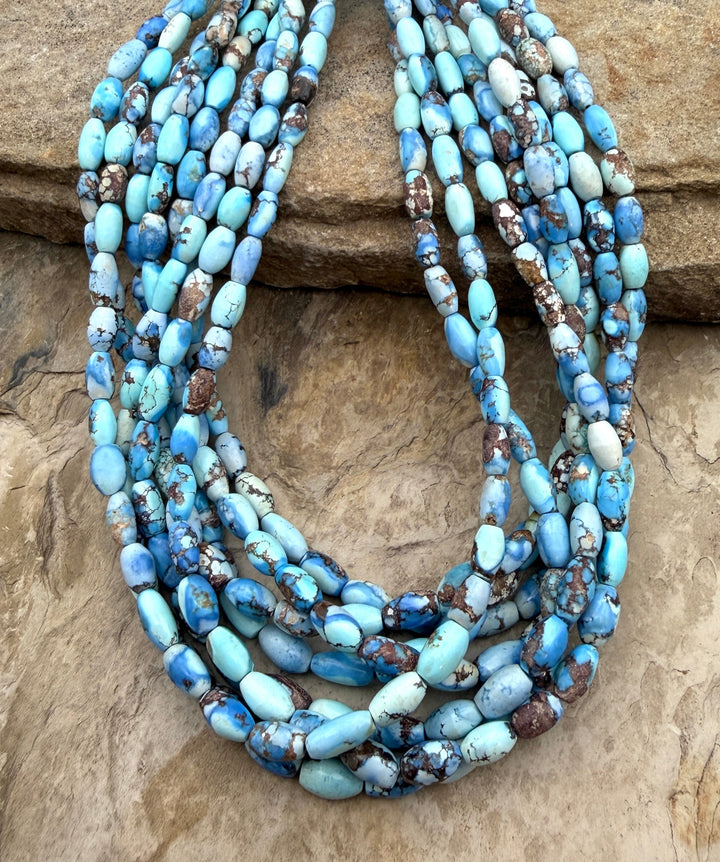 RARE AA+ Golden Hills Turquoise (Kazakhstan) Graduated Rice