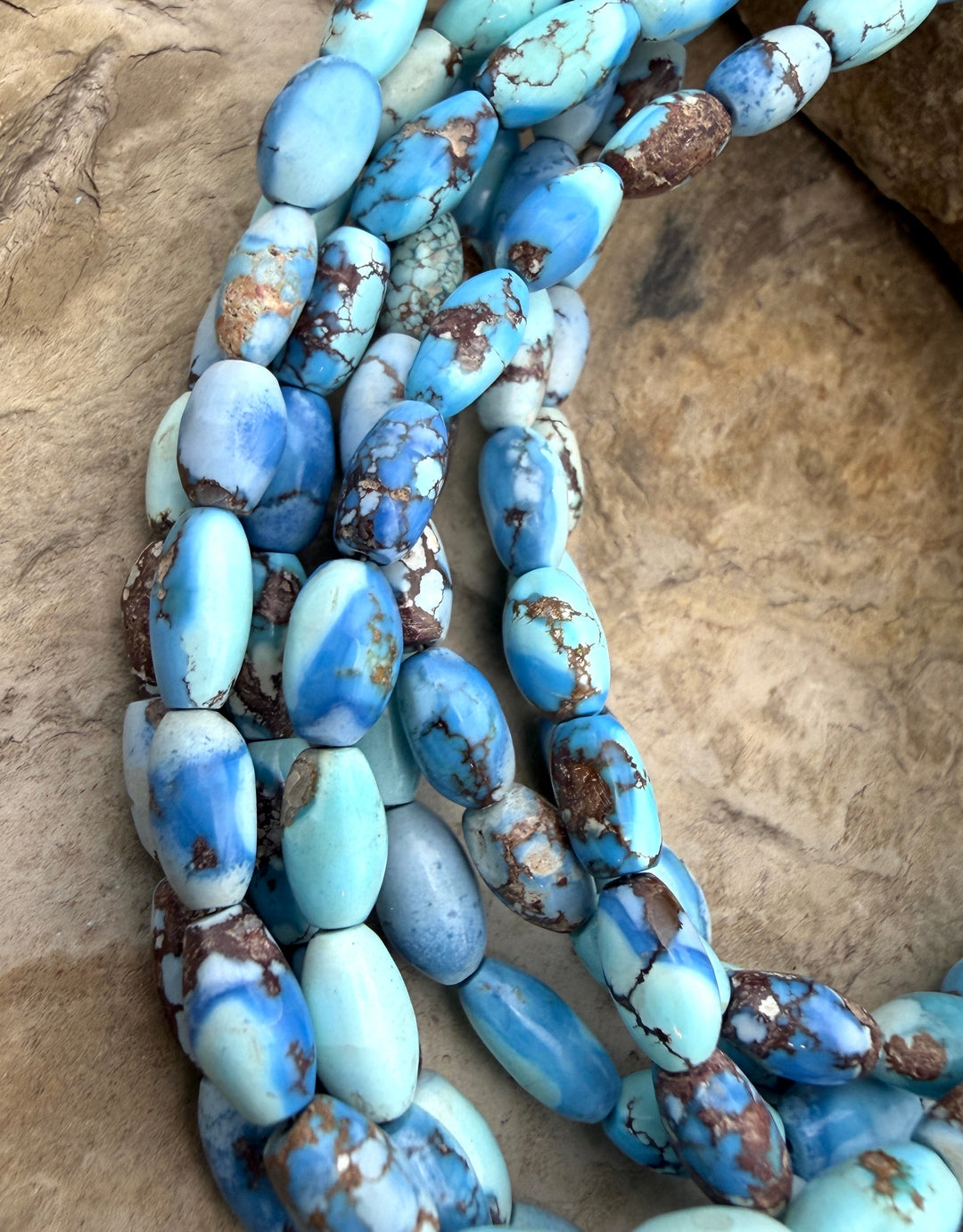 RARE AA+ Golden Hills Turquoise (Kazakhstan) Graduated Rice