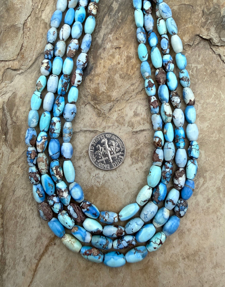 RARE AA+ Golden Hills Turquoise (Kazakhstan) Graduated Rice