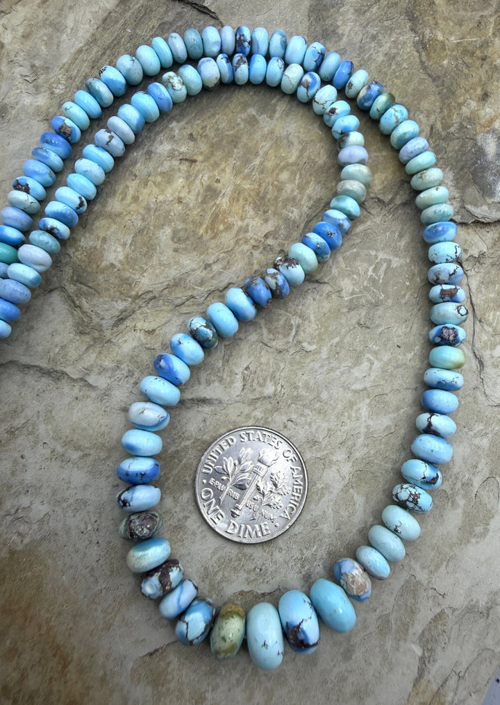 RARE AA+ Golden Hills Turquoise (Kazakhstan) Handcut 5-8mm