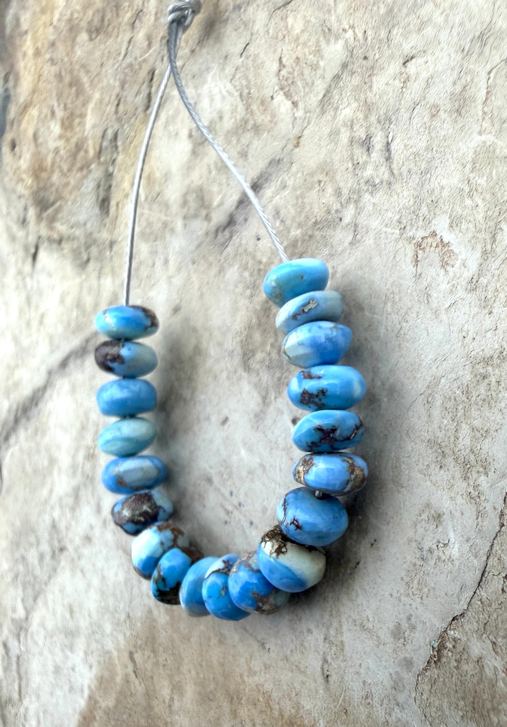 RARE AA+ Golden Hills Turquoise (Kazakhstan) Handcut 5mm