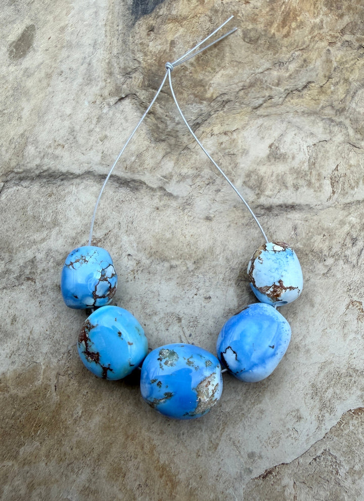 RARE AA+ Golden Hills Turquoise (Kazakhstan) Large Rounded