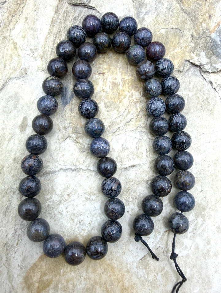 RARE AA+ High Pattern Utah Dinosaur Bone 8mm Round Beads 16