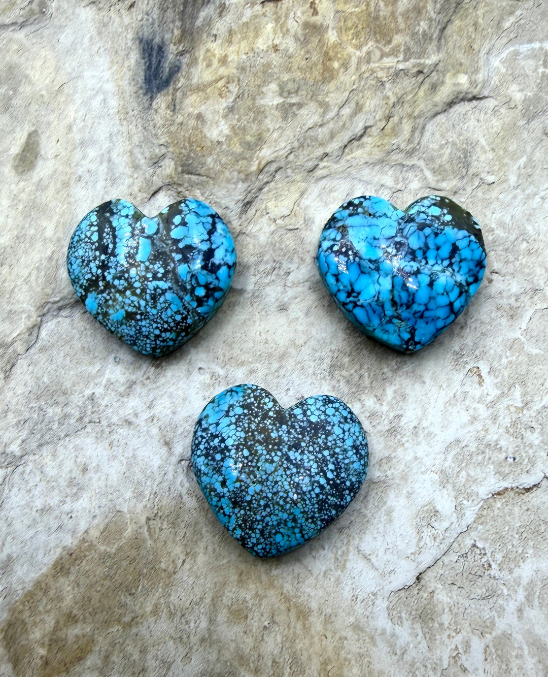 RARE AA+ Number 8 Turquoise (Nevada) Heart Shaped Focal